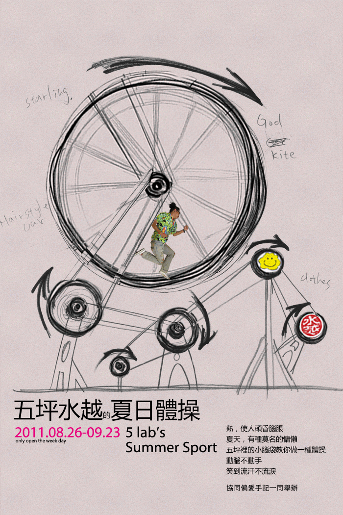 水越設計, AGUA Design, CITY YEAST, 都市酵母, 五坪水越的夏日體操, 5 lab's summer sport, 2011展覽